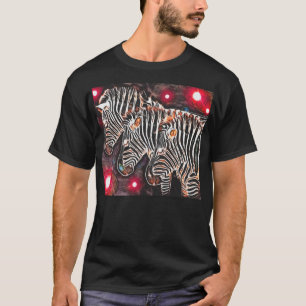 Camiseta Design selvagem do trio da zebra de Kings* do