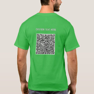 Camiseta Design seu próprio código QR e T-Shirt personaliza