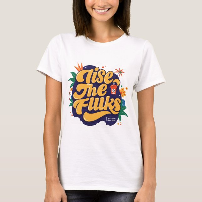 Camiseta Design Shaken, não t-shirt tirada (Frente)