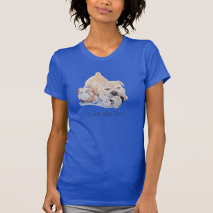 Camiseta design shar da arte do cão do pei do filhote de
