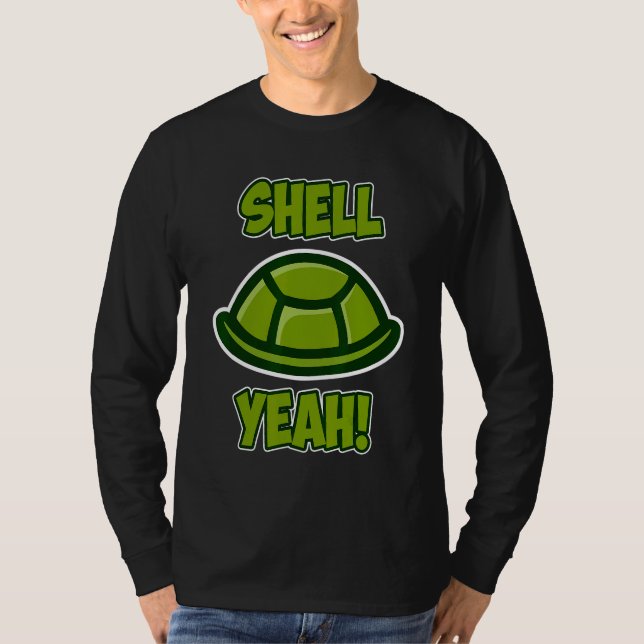 Camiseta Design Shell Sim para Homens Mulheres Crianças Tar (Frente)