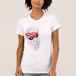 Camiseta Design Simples de Máscara Colorida
