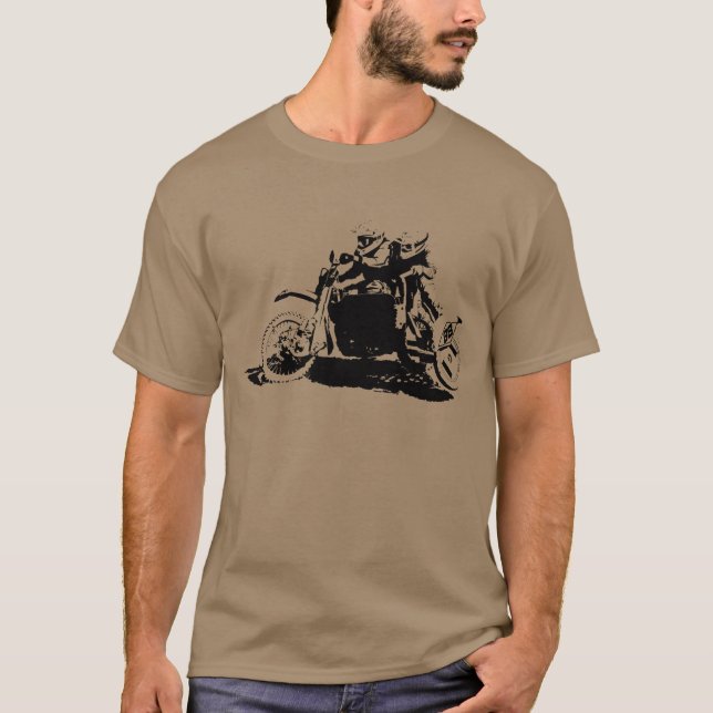 Camiseta Design simples de Sidecarcross (Frente)