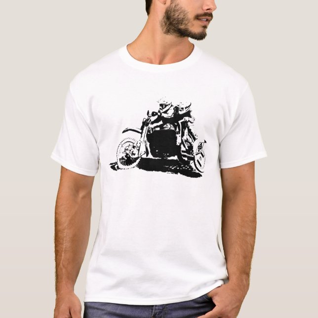 Camiseta Design simples de Sidecarcross (Frente)