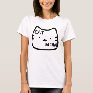 Camiseta design simples feminino gata mãe