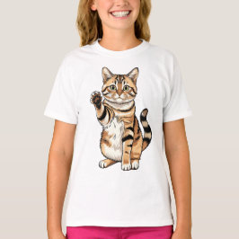 Camiseta Design simples fofo para homens amantes de gatos