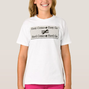Camiseta Design Sobre Trabalho Fácil E Relação De Trabal