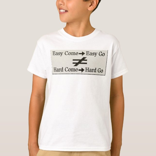 Camiseta Design Sobre Trabalho Fácil E Relação De Trabalho  (Frente)