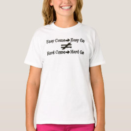 Camiseta Design Sobre Trabalho Fácil E Relação De Trabalho 