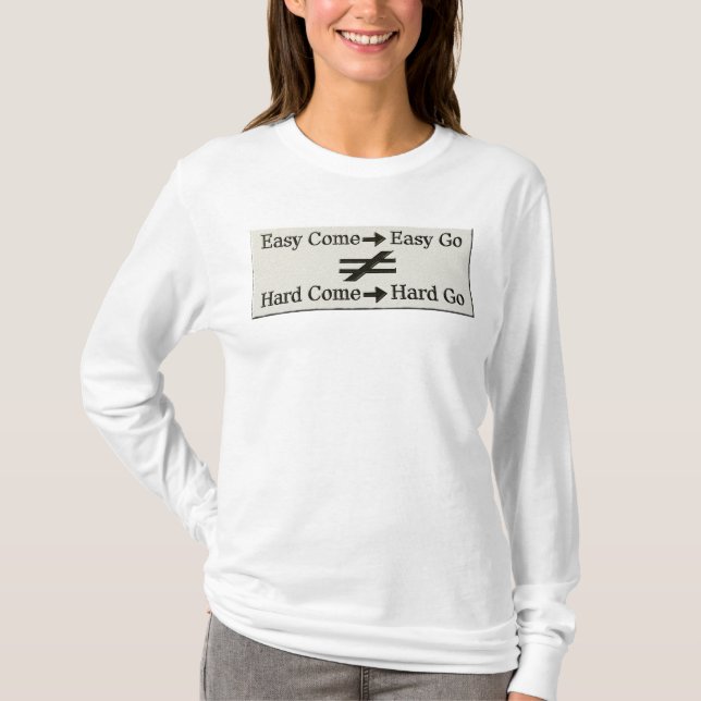 Camiseta Design Sobre Trabalho Fácil E Relação De Trabalho  (Frente)