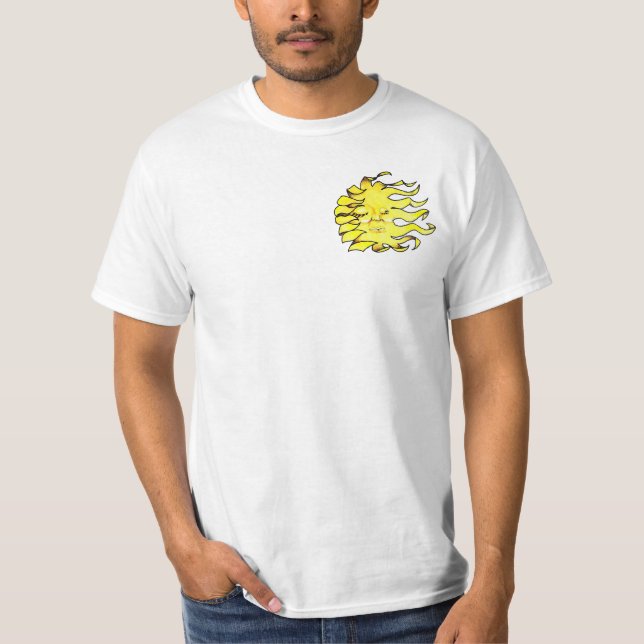 Camiseta Design solar de tatuagem (Frente)