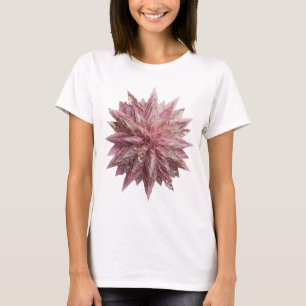 Camiseta Design Statement Estrela Rosa Prata Afiada