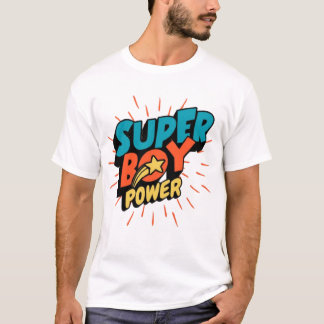 Camiseta Design Super Boy Power T-shirt