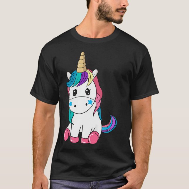 Camiseta Design Super Cute do Unicorn (Frente)