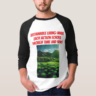 CAMISETA DESIGN SUSTENTÁVEL ÚNICO PARA CARAS JOVENS