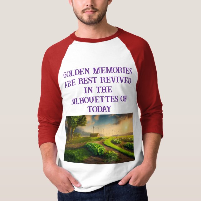 CAMISETA DESIGN SUSTENTÁVEL ÚNICO PARA CARAS JOVENS (Frente)