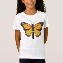 Camiseta "Design T-Shirt de Borboleta de Meninas"