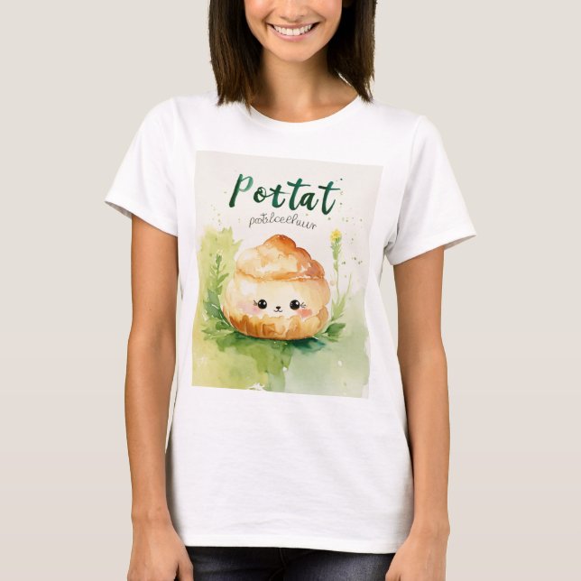 Camiseta "Design-T-Shirt de Cupcake Bonito" (Frente)