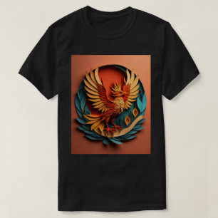 Camiseta Design-T-shirt em papel Phoenix