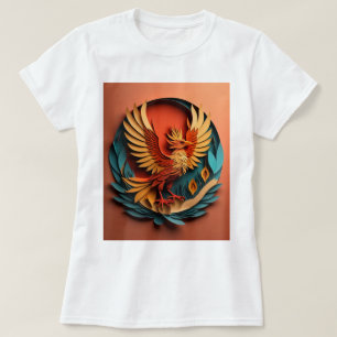 Camiseta Design-T-shirt em papel Phoenix