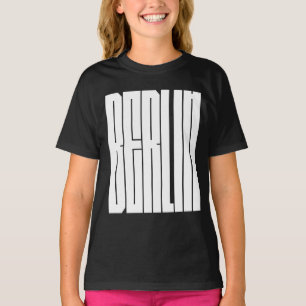 Camiseta design tipográfico da cidade de Berlim