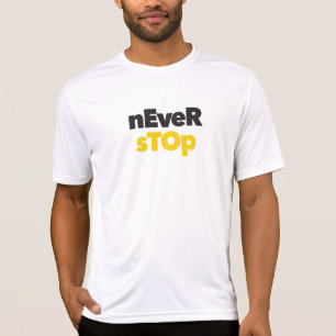 Camiseta Design tipográfico moderno, simples e ousado nunc