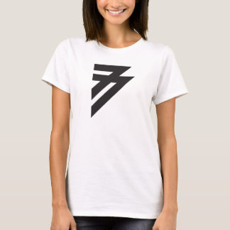 Camiseta Design tipográfico. Para o pessoas em 1977.