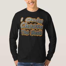 Camiseta Design Trabalho de arte Bonito Sobre "Escolher O M