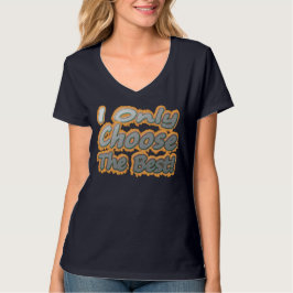 Camiseta Design Trabalho de arte Bonito Sobre "Escolher O M