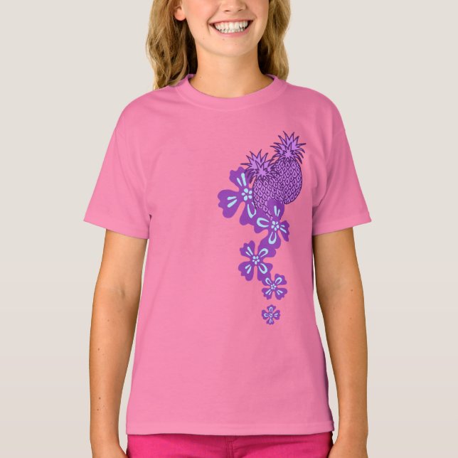 Camiseta Design Tropical de Abacaxi Luau (Frente)