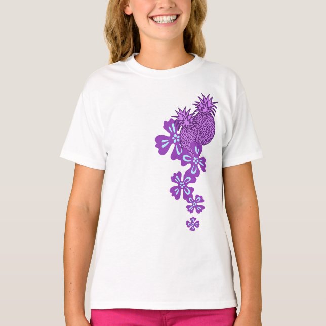 Camiseta Design Tropical de Abacaxi Luau (Frente)