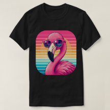 Design Tropical do Pôr do Sol do Flamingo Retro