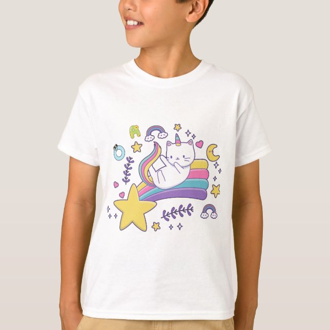 Camiseta Design Unicorn para amantes unicórnios (Frente)