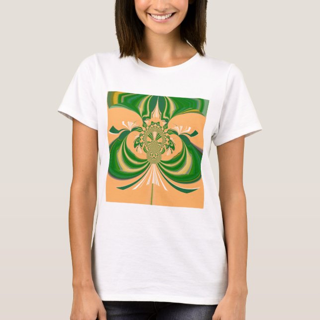 Camiseta Design verde amarelo. (Frente)
