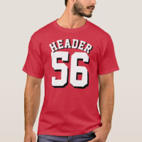 Design vermelho & branco cardinal do jérsei dos