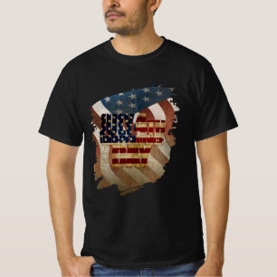 Camiseta Design Vintage Dia da Independência 4 de Julho