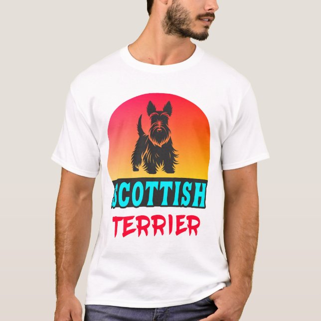 Camiseta Design Vintage Scottish Terrerier (Frente)