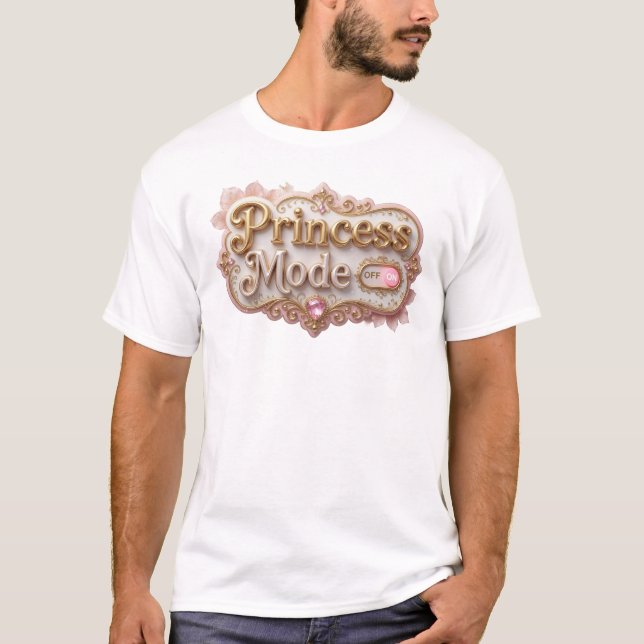 Camiseta DESIGN VISUAL Deslumbrante MODO PRINCESA (Frente)