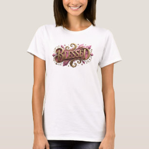 Camiseta Design Visual Elegante ABENÇOADO