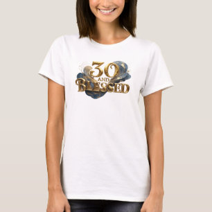 Camiseta Design Visual Expressivo 30 E ABENÇOADO