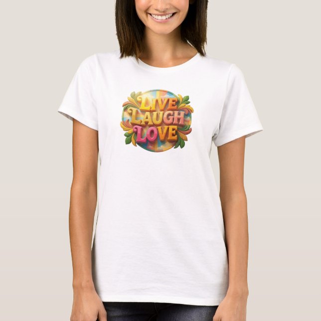 Camiseta Design Visual Expressivo VIVA RIJA AMA (Frente)