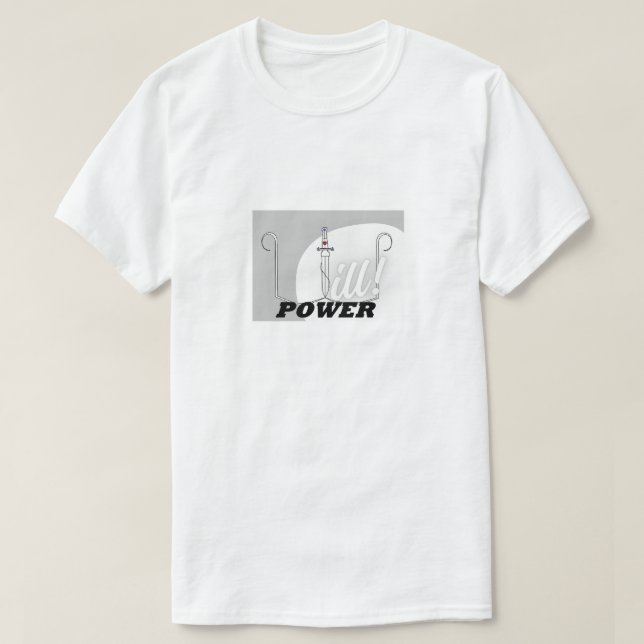 Camiseta design "Will Power" da Coleção Kriyas (Frente do Design)