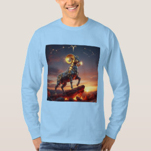 Camiseta Design Zodíaco Áries Futurista Mech-Ram