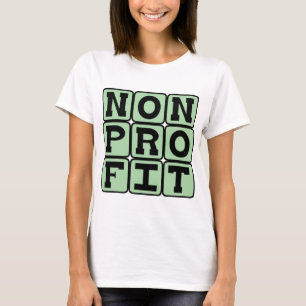 Camiseta Designação de Organização Sem Fins Lucrativos