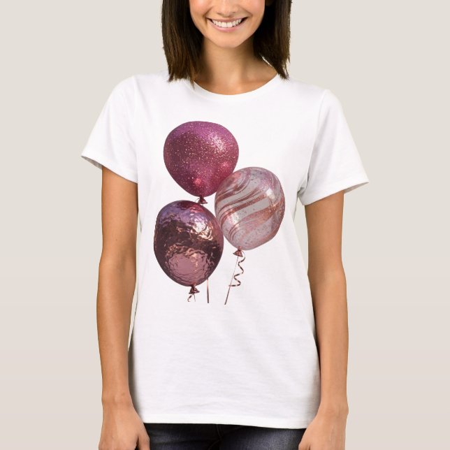 Camiseta Designação de texto Artístico Silver THREE PINK BA (Frente)