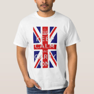 Camiseta DESIGNE DISTRUIDO Mantenha a Calma e Continue U.K.
