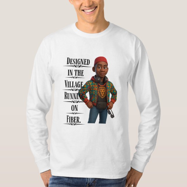 Camiseta Designed In The Village,Pixarstyle 3D (Frente)
