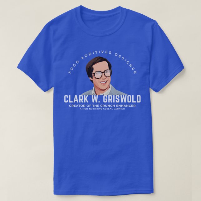 Camiseta Designer de Aditivos de Comida do W Griswold (Frente do Design)