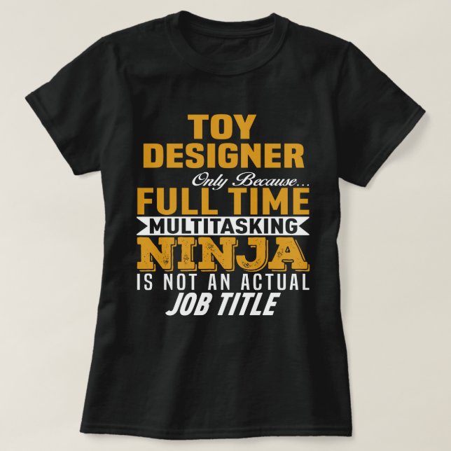 Camiseta Designer de Brinquedos (Frente do Design)