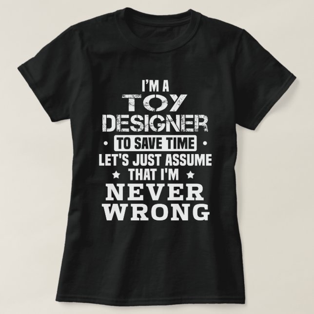 Camiseta Designer de Brinquedos (Frente do Design)